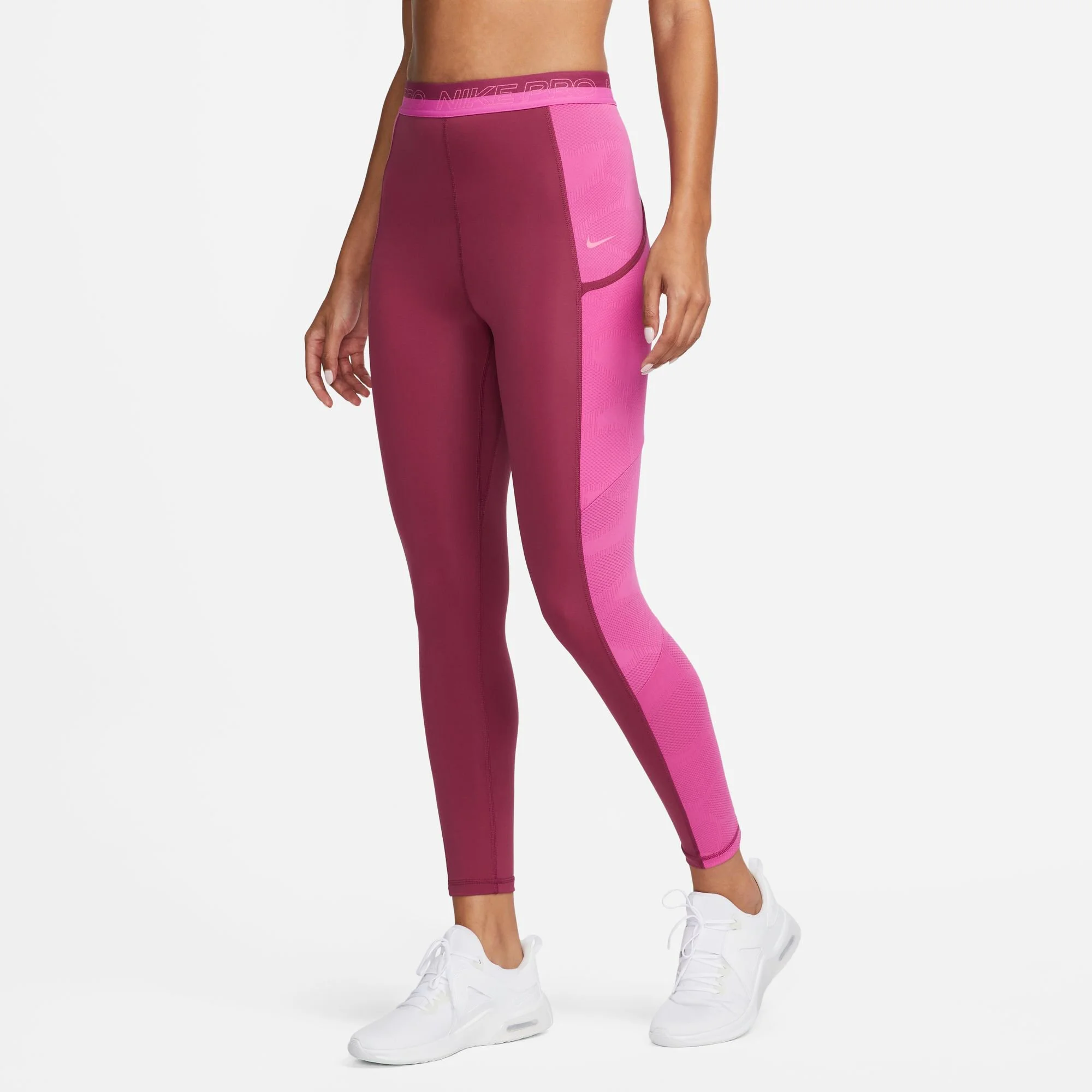 Nike Dri-Fit Performance Heritage Calzamaglia Donna - Rosso, Rosa - immagine 5
