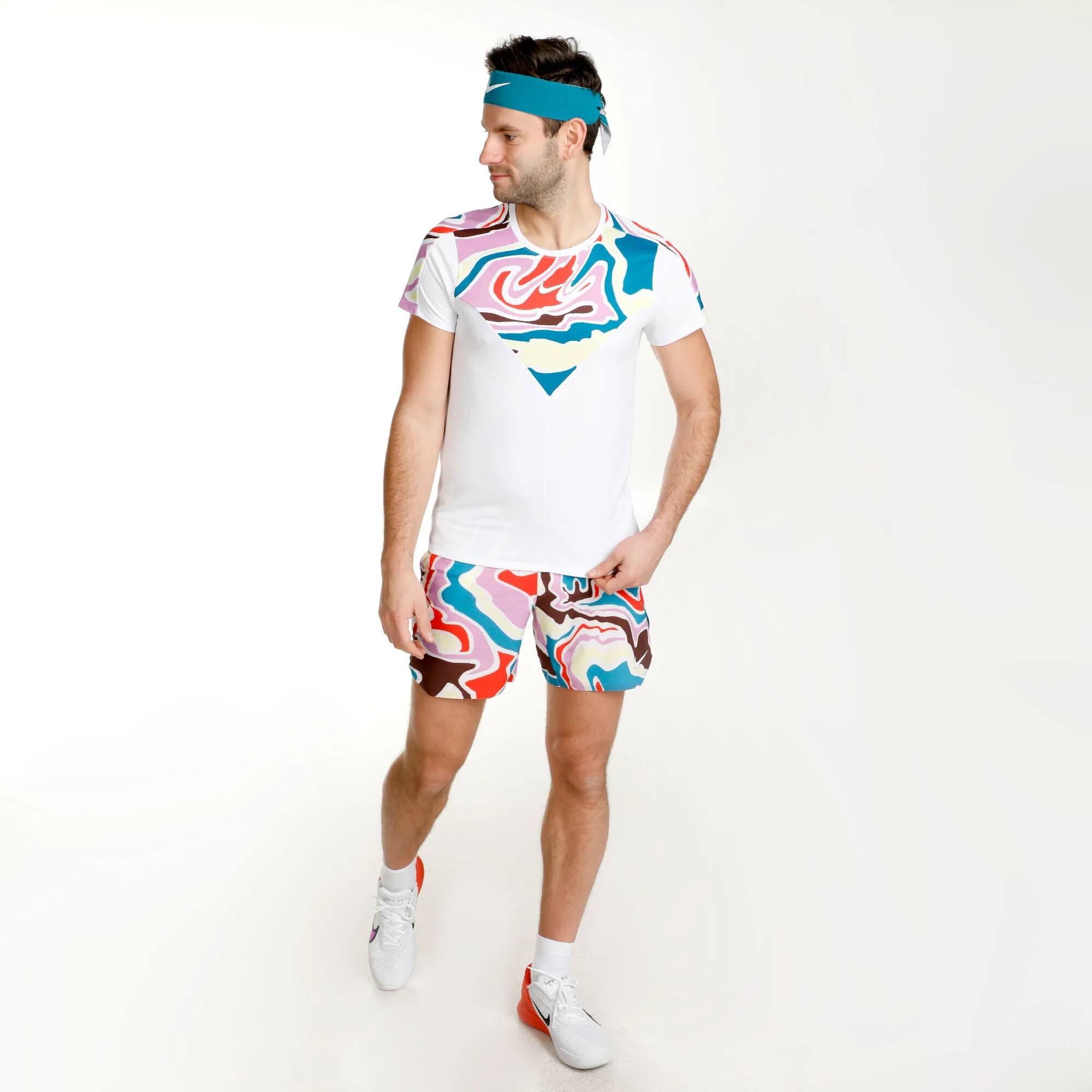 Nike Dri-Fit Court Slam MB Maglietta Uomini - Bianco - immagine 3