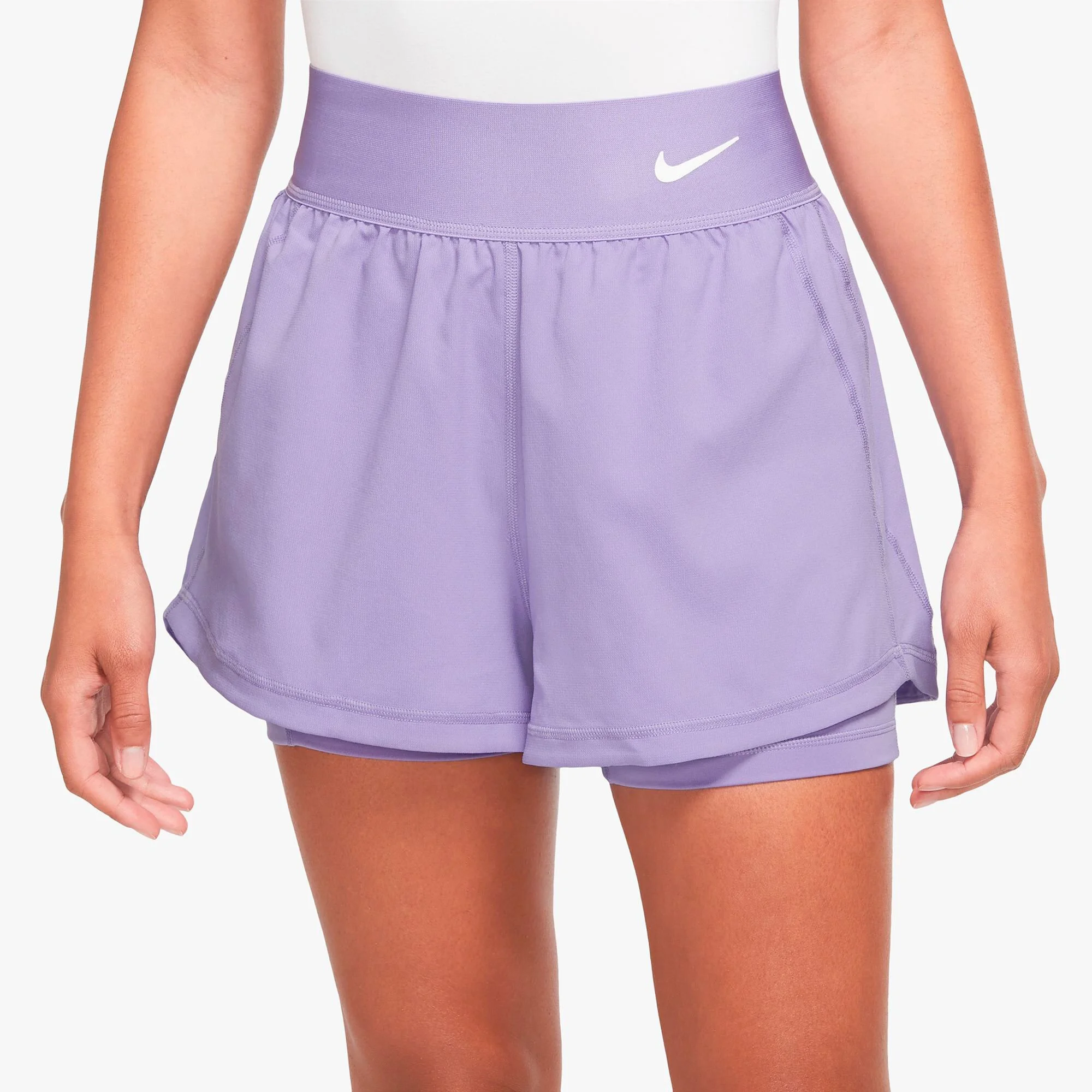 Nike Dri-Fit Advantage Court Pantaloncini Donna - Lilla - immagine 5