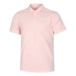 Nike Dri-Fit Court Solid Polo Uomini - Rosa