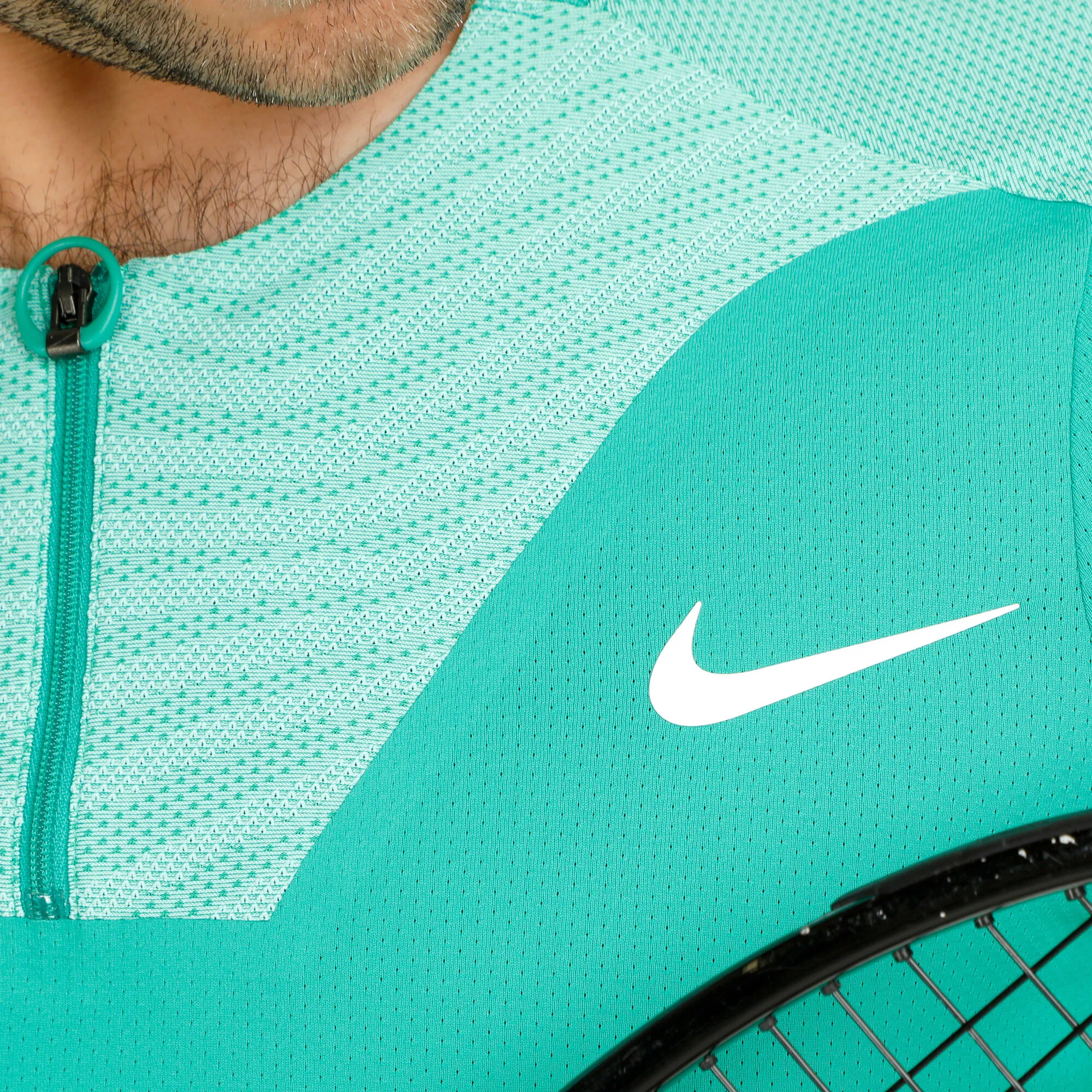 Nike Dri-Fit Advantage Court Slim UL RG Polo Uomini - Verde, Mint - immagine 7
