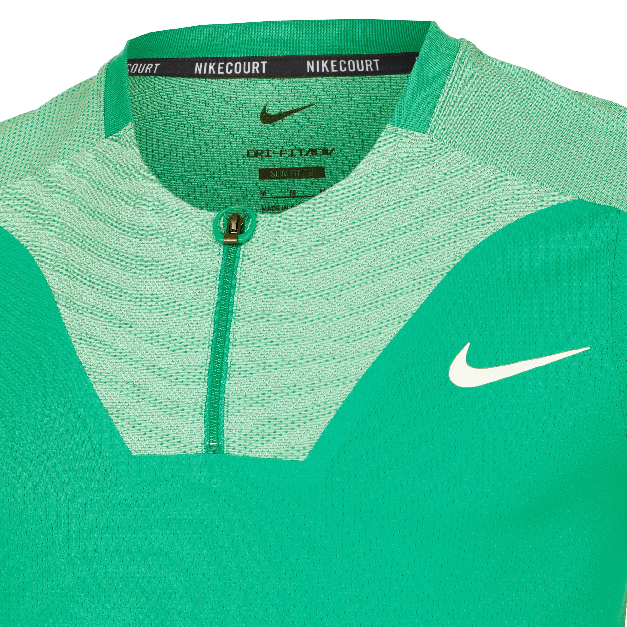 Nike Dri-Fit Advantage Court Slim UL RG Polo Uomini - Verde, Mint - immagine 9