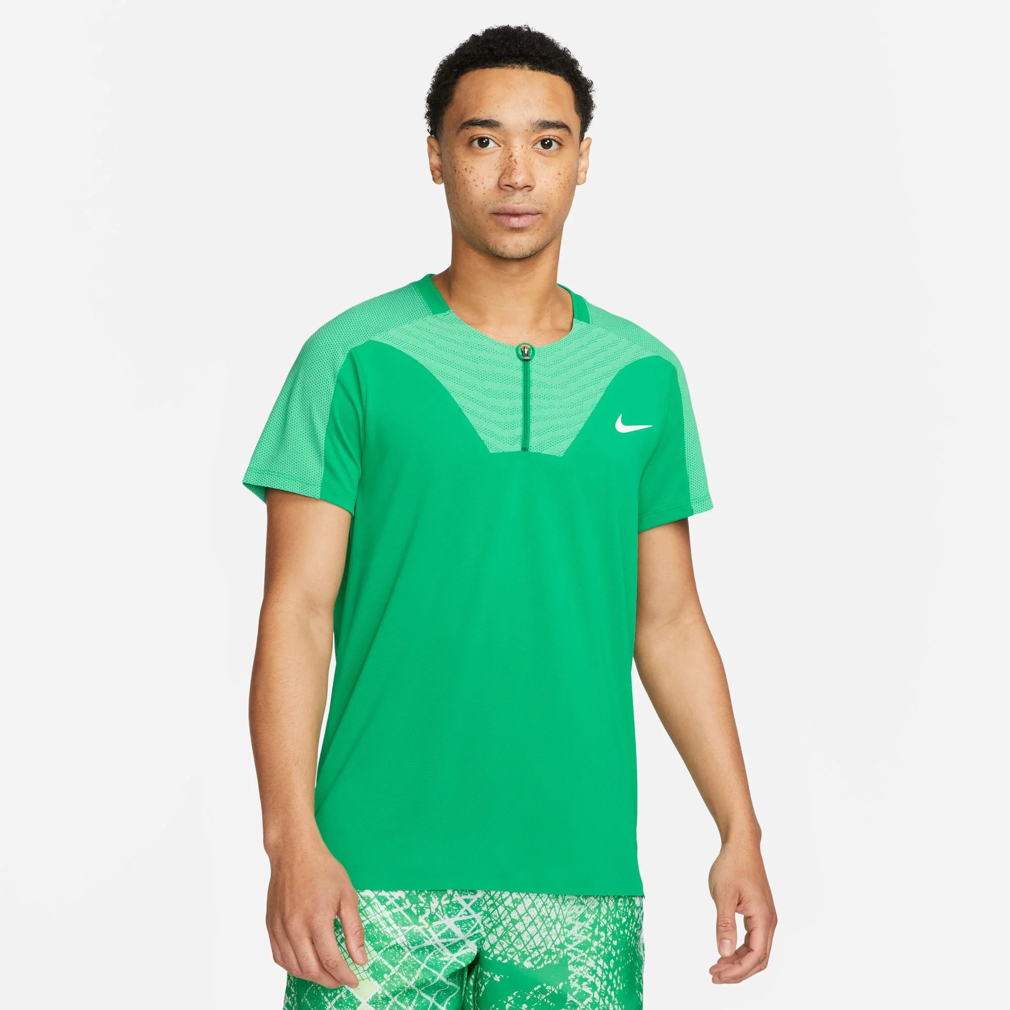 Nike Dri-Fit Advantage Court Slim UL RG Polo Uomini - Verde, Mint - immagine 11