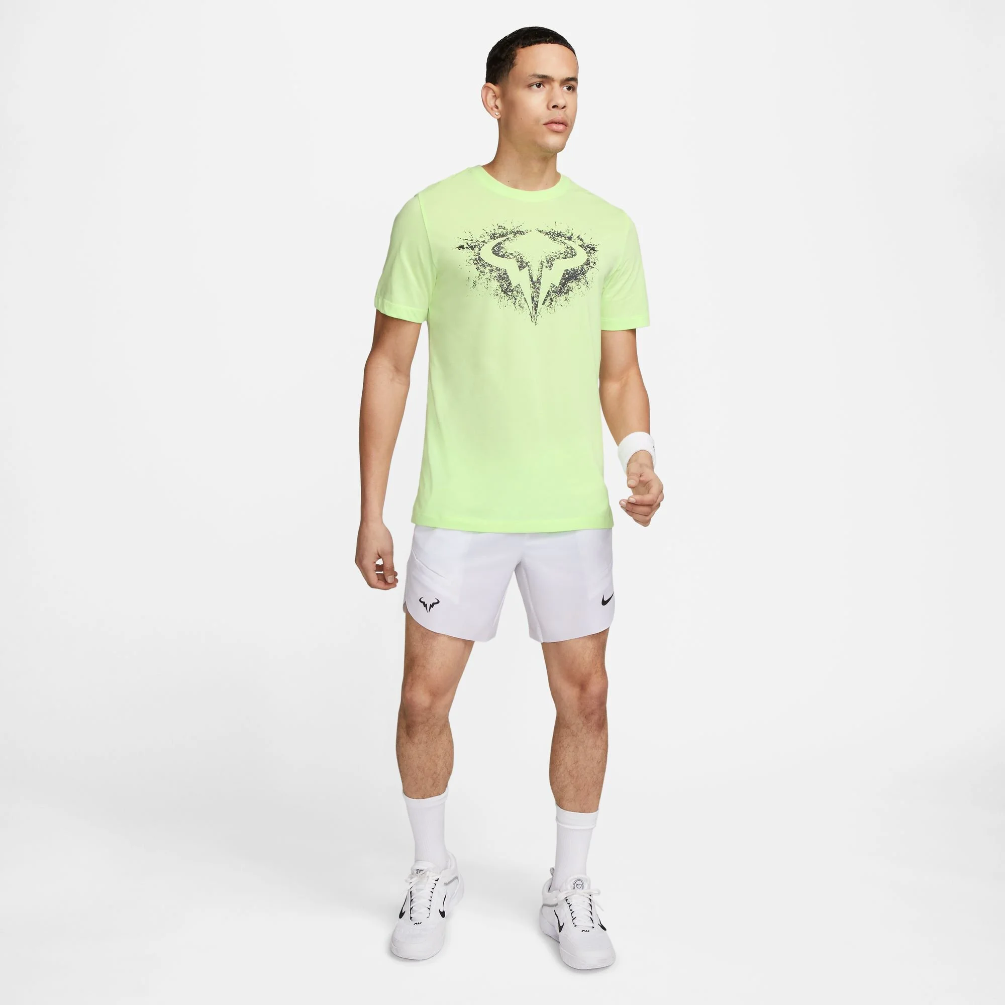 Nike Dri-Fit Rafa Nadal Court SU23 Maglietta Uomini - Verde Chiaro, Multicolore - immagine 7